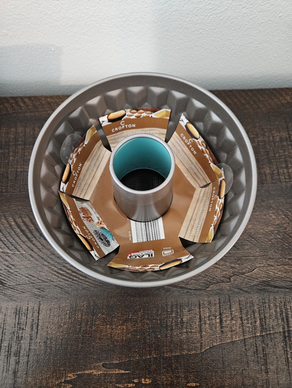 Crofton Teal Fluted Tube Pan 6 Inch